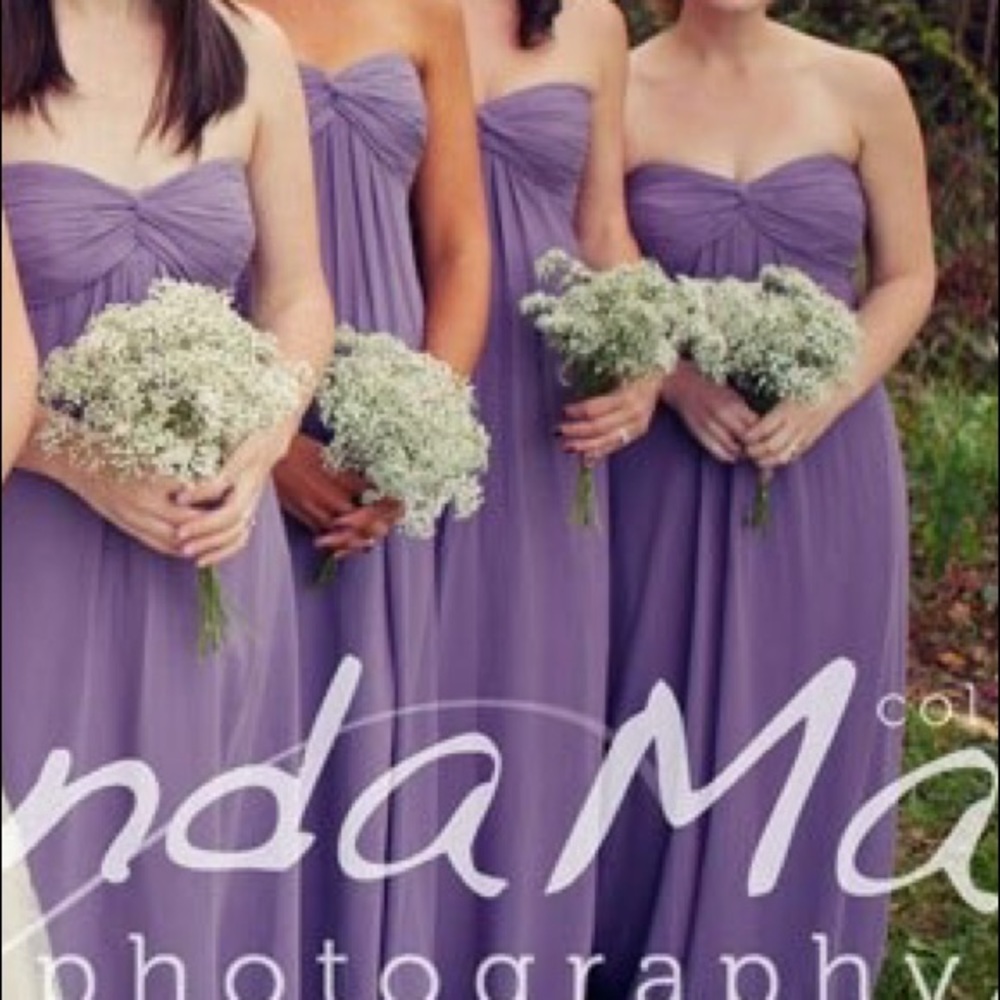 Bill Levkoff purple lavender bridesmaids dress